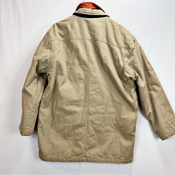 IZOD Vintage Chore Coat Barn Jacket Mens Size Large Western Field Canvas Utility - Picture 5 of 16